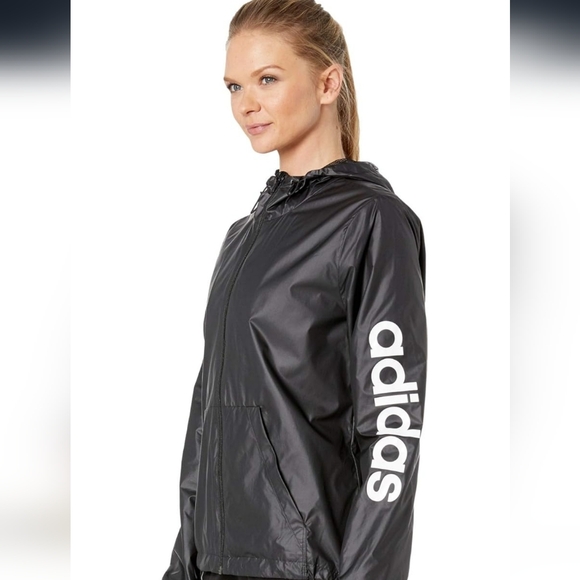 adidas Jackets & Blazers - Adidas Women's Black Windbreaker Jacket
